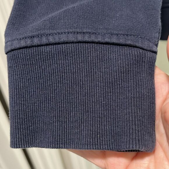 Michael KORS Midnight Blue 1/4 Sweatshirt Logo in White on Arm Unisex - Picture 5 of 7